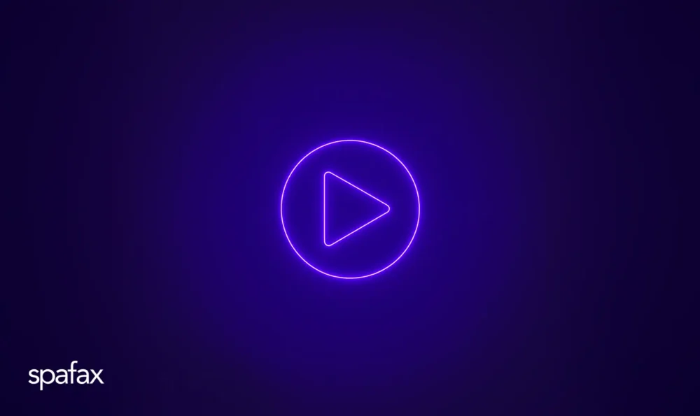 image shows a play button icon to represent airline entertainment